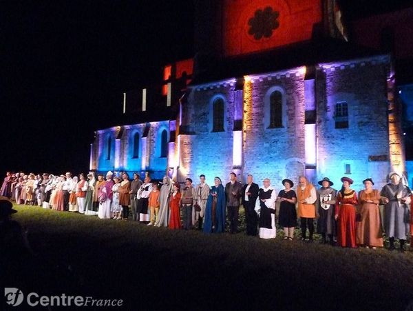Plus d'un millier de spectateurs au son et lumière de l'abbaye de Pontigny ce jeudi 14 août