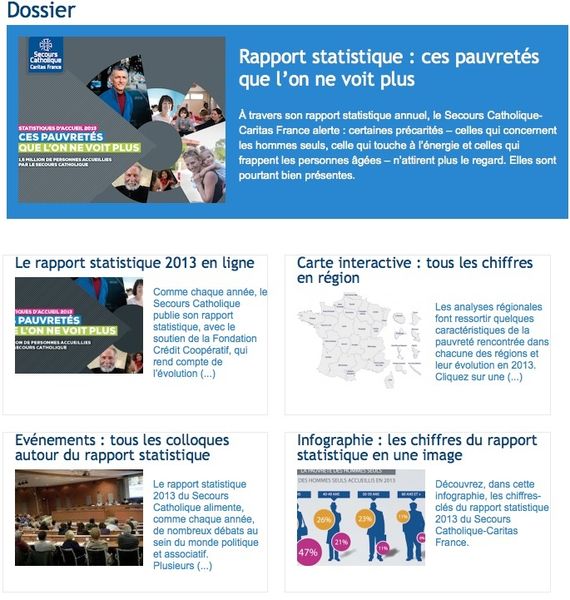 Le Secours Catholique - Caritas France publie son rapport annuel sur la Pauvreté en France