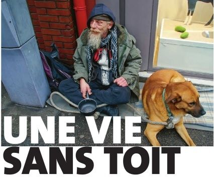 Une vie sans toit à Evreux (Eure)