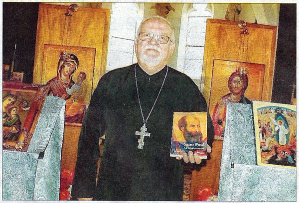 A la rencontre d'un prêtre orthodoxe à Vernon (Eure) à l’Espace Culturel Leclerc