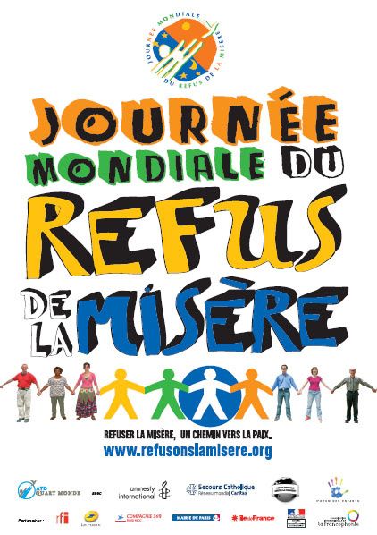 Samedi 17 octobre, Journée mondiale du refus de la misère
