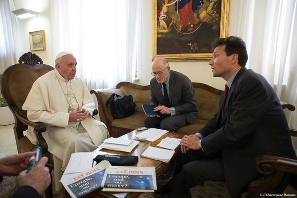 Interview du Pape François par le quotidien La Croix