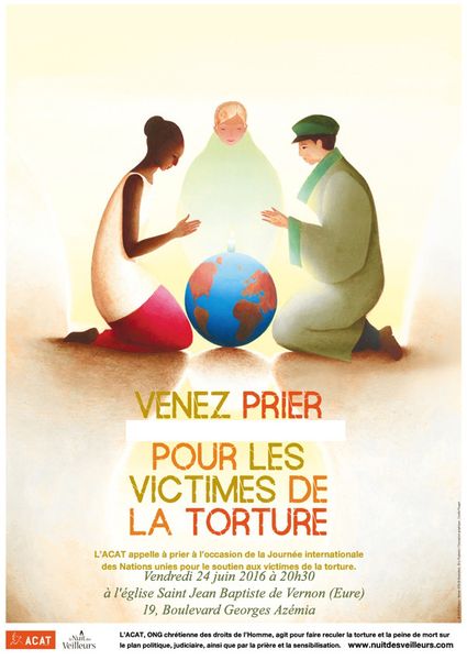La 11ème « Nuit des Veilleurs » aura lieu à l'église Saint Jean-Baptiste de VERNON (Eure) vendredi 24 juin 2016 à 20H3O
