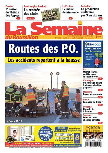 Antoine Gasquez, La Semaine du Roussillon 1000 iéme numéro! interview par Nicolas Caudeville