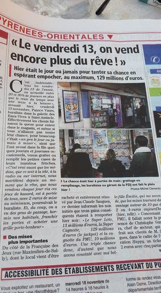 Pour l'indépendant, le vendredi 13 reste toujours un jour de chance! par Nicolas Caudeville