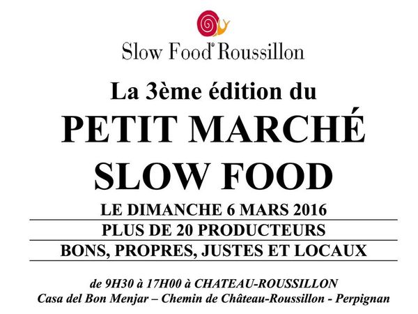 Dimanche: petit marché Slow Food à Château-Roussillon! interview Jean Lhéritier par Nicolas Caudeville
