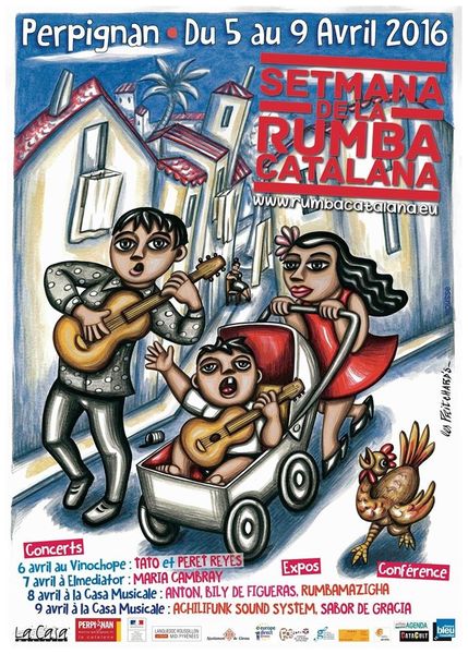 Perpignan: début de la semaine de la rumba catalane! interview Hervé Parent par Nicolas Caudeville