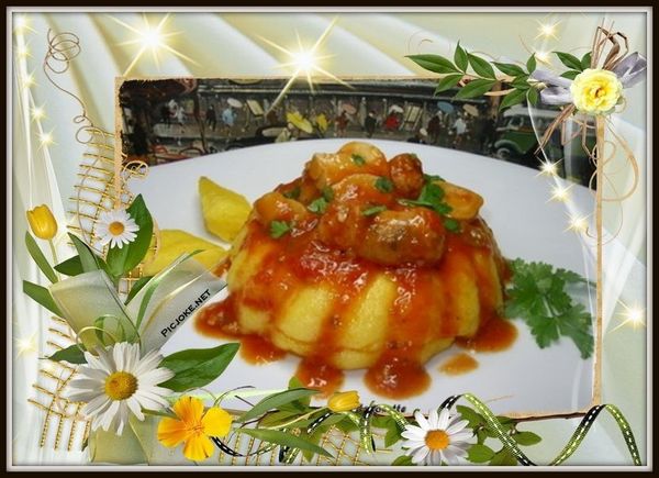 polenta a la saucisse