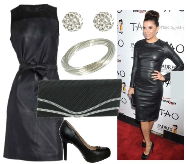 TOTAL LOOK CUIR EVA LONGORIA