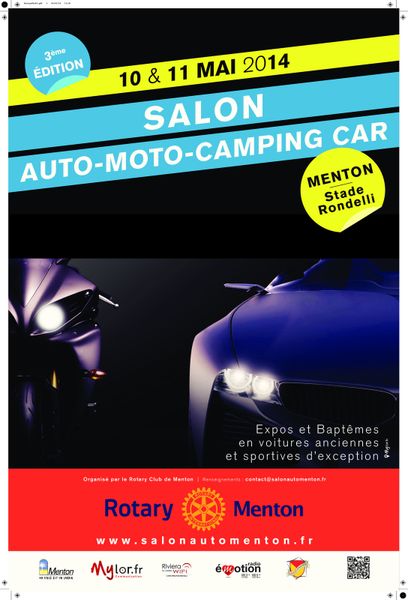 MENTON / 3e SALON AUTO MOTO Samedi 10 et dimanche 11 mai