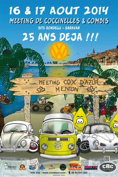 Menton: MEETING DE COCCINELLES & COMBIS 25e Edition / 1989 - 2014