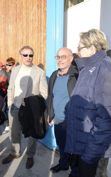Da sin. Luciano Buonfiglio con Walter e Carla Vacchino