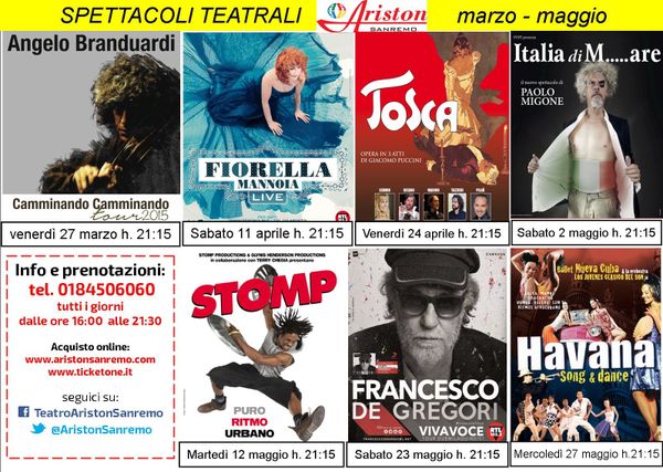Teatro Ariston e l’Associazione “Ritorno all’Opera” presentano TOSCA il 24 aprile