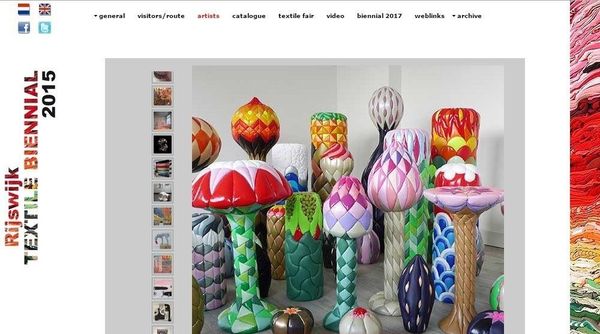 Rijswijk Textile Biennial 2015 - du 9 mai au 27 septembre 2015 - Rijswijk museum (Pays-Bas)
