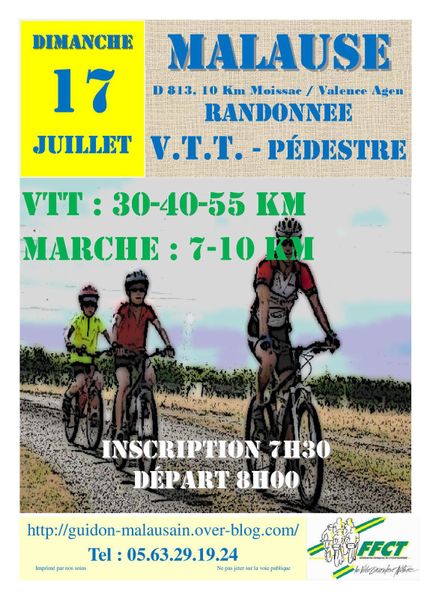 Rando VTT & Pédestre du 17 juillet 2016