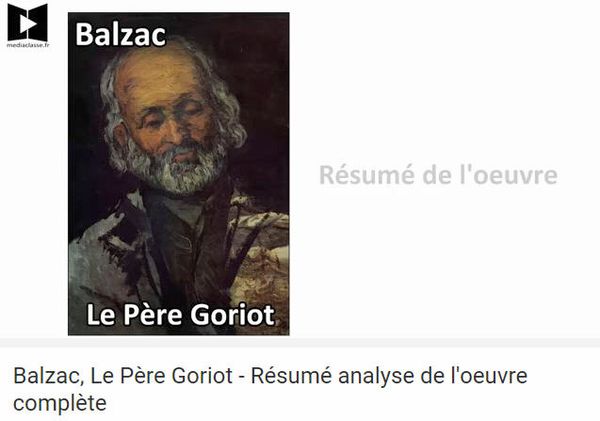 Balzac, Le Père Goriot