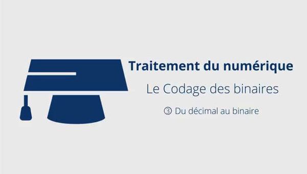 Du décimal au binaire