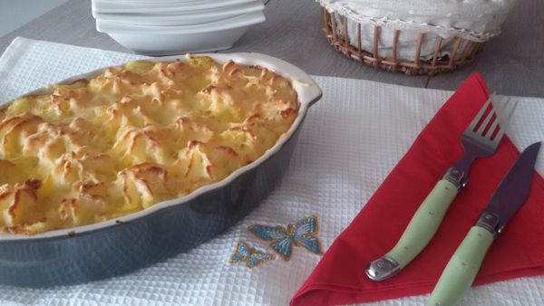 Parmentier de poulet aux saveurs orientales