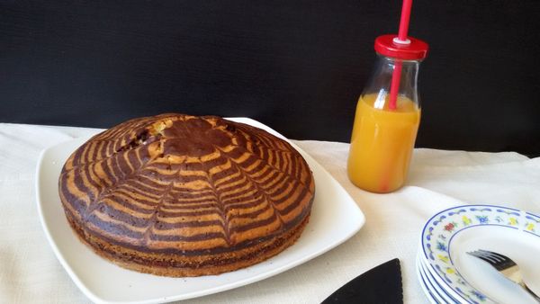 Gâteau zébré ou zébra cake
