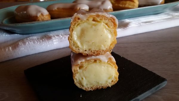 Mini-éclairs à la vanille " Recette autour d'un ingrédient #14 "