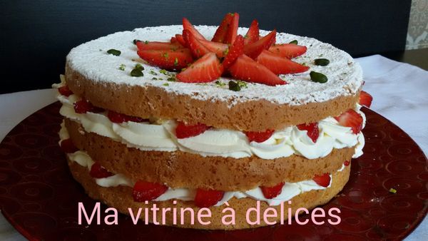 Sponge cake aux fraises