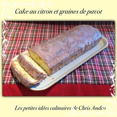 Cake citron et graines de pavot