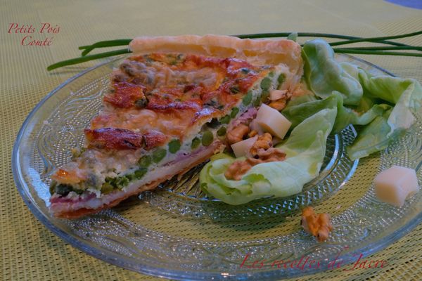 Quiche aux petits pois