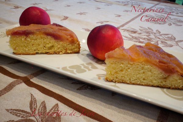 gâteau nectarines façon tatin