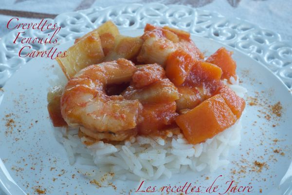 crevettes au fenouil