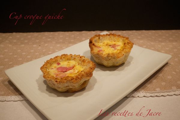 Cup croque quiche
