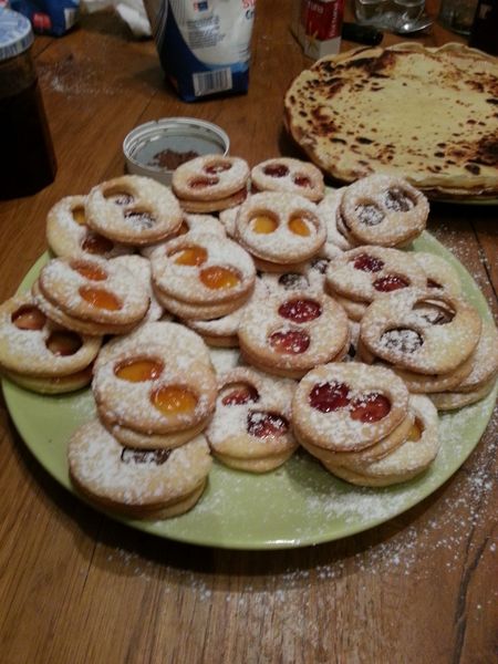 les biscuits sablées à la confiture
