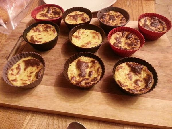 les flans de courgettes au parmesan