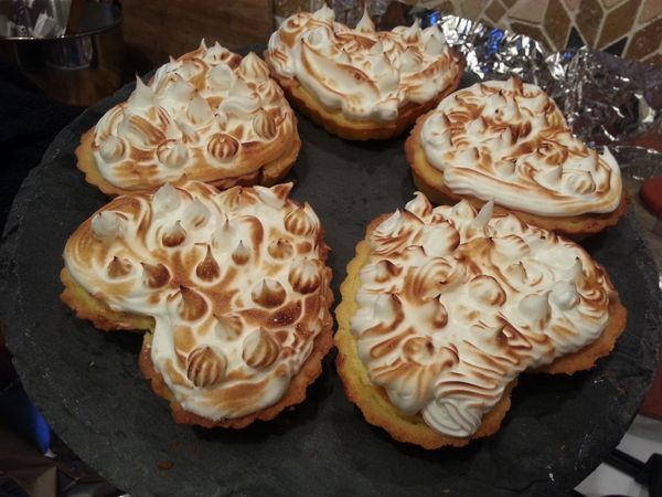 les tartelettes au citron meringuées
