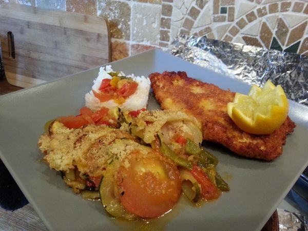 le gratin de légumes au parmesan