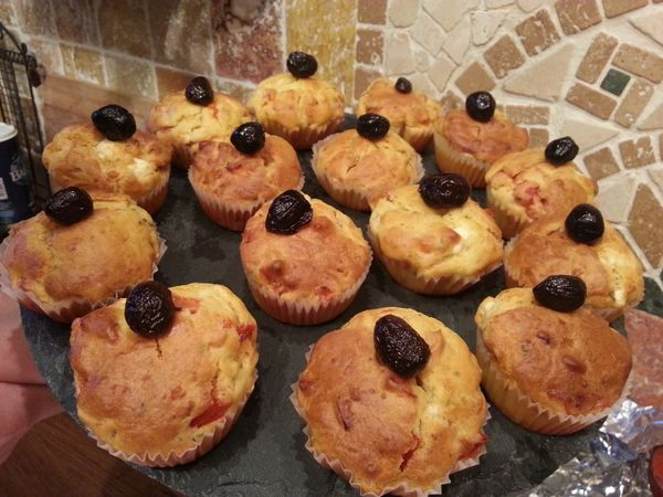 les petits cakes salés poivron et feta
