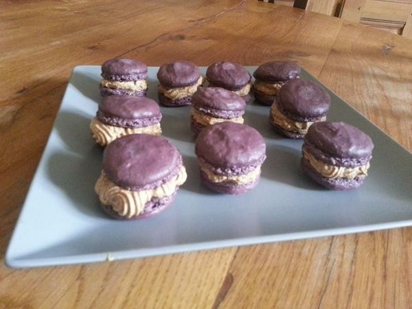 les macarons avec une ganache montée à la réglisse