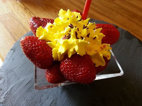 les fraises à la chantilly citronnée