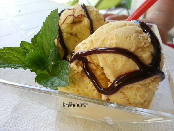 la glace à la vanille