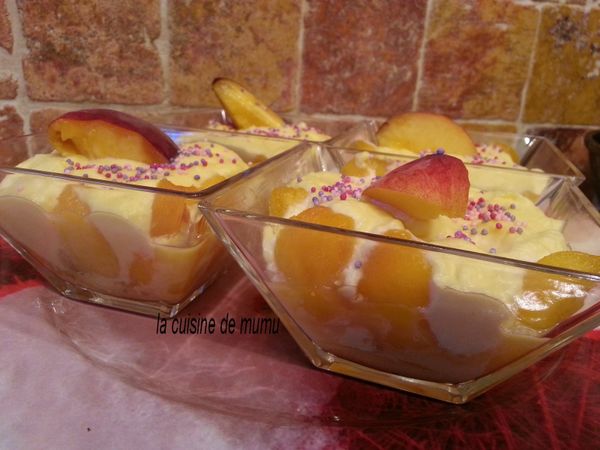 tiramisu à la pêche