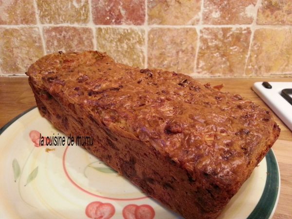 la cake à la courgette, poivron, oignon, feta ......