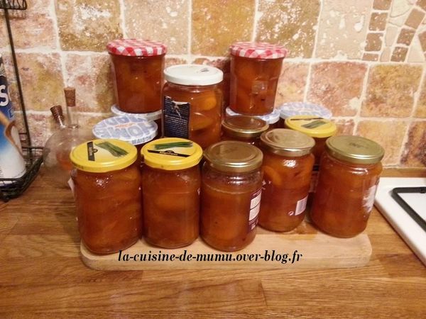 la confiture d'abricots