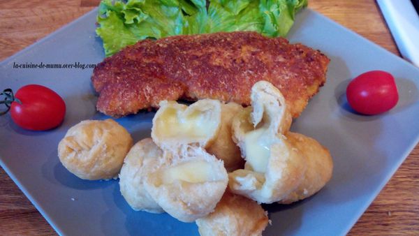 les escalopes panées chapelure et parmesan