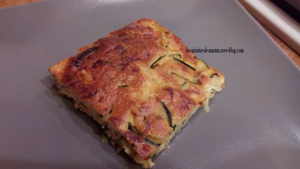 le clafoutis de courgettes à la chèvre