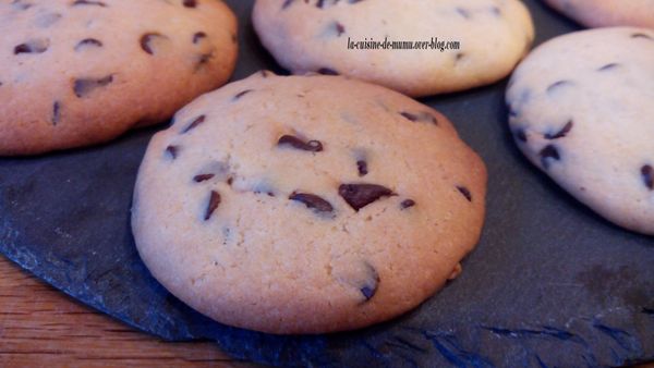 les cookies aux pépites de chocolat
