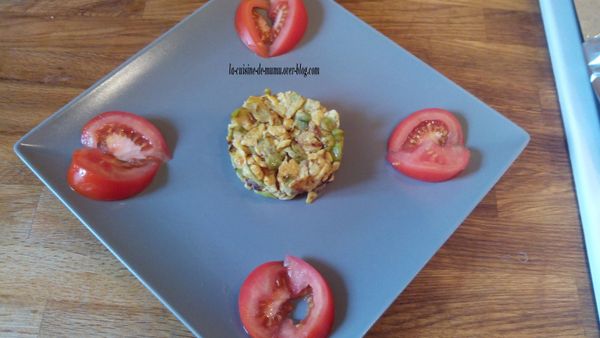 les courgettes aux œufs
