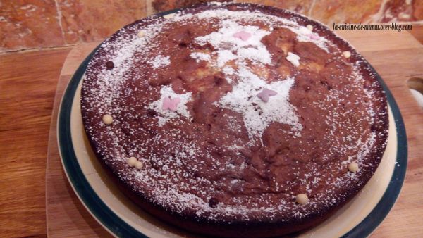 le marbré au yaourt ,à la vanille et au chocolat