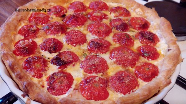 tarte aux tomates cerises au saveur du sud