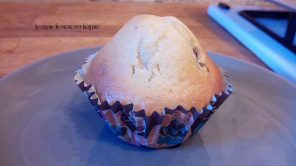 les muffins aux cœur de framboise