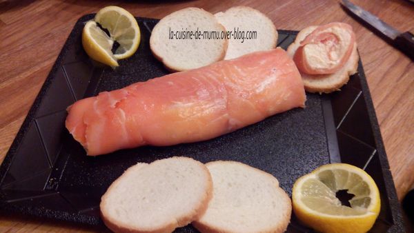 la bûche au saumon fumé