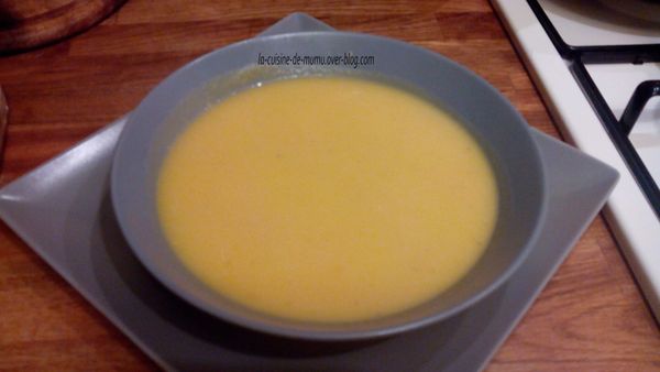 le velouté de courge à la crème